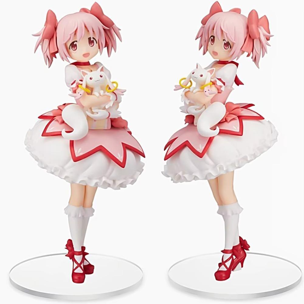 18cm Madoka Kaname Action Figure Puella Magi Madoka Magica Anime Collectible Statue Desktop Decor Gift Present For Kids Children Fans