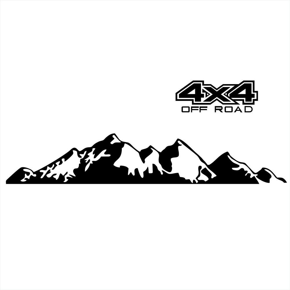 2Pcs Black Vinyl Decal Stickers For Ranger Pickup Truck