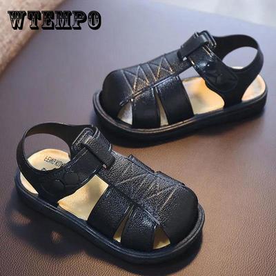 Junge Sandalen Junge Baotou Kleinkind Sandalen Weiche Sohle Strand Rutschfeste Oberbekleidung Baby Sandalen und Hausschuhe