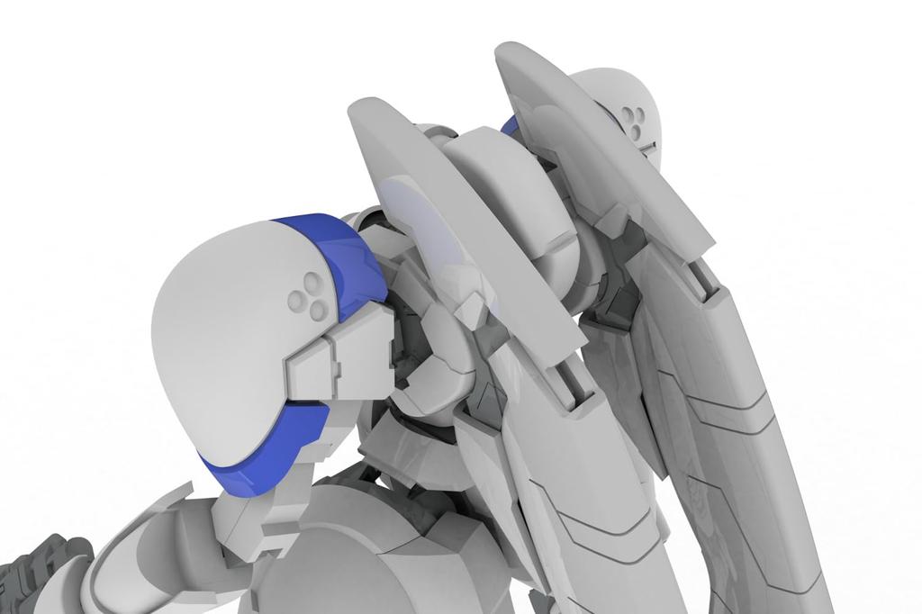 Plum PM Office A Mechanism POWERDolls 2 Armored Infantry Expansion Set Angel M51 and Plastic Model Kit Approximately 140mm 5-inch A Wings, Grenades,