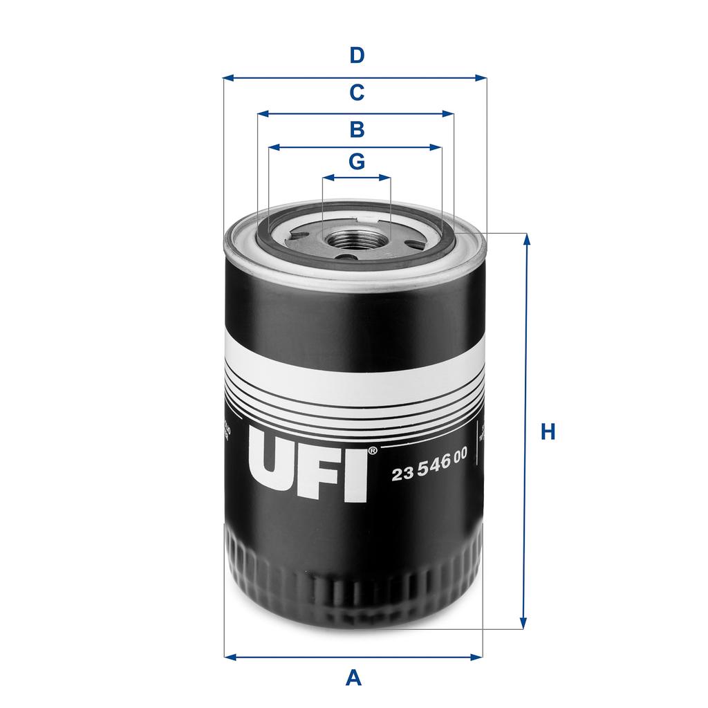 Ufi 23.546.00 Ufi Oil Filter