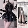 Sexy Lingerie Pure Desire Pu Suit Sexy Cosplay Free of Tight Patent Leather Demon Temptation Off Uniform Woman