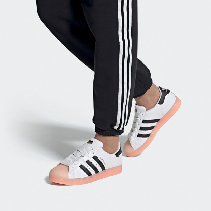 Adidas Women's Superstar 'Rubber Shelltoe Coral' Women's Sneakers FW3553