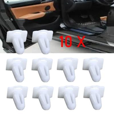 10Pcs Fixed Protective Trim Clamp Fasteners Car Door Sill Trim Strip Clips  Auto Accessories