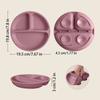 Silicone Material Silicone Dining Plate BPA Free Children Dishes  Children Meals