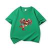Kids Cotton T Shirt Rainbow Hair Girl Wear Plaid Skirt Print Crew Neck Short Sleeve Tee Casual Boys Girls Summer Tops