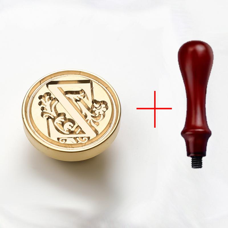 2PCS/SET Vintage Stamp Retro 26 Letters Wax Sealing Stamp Scrapbooking Wax Seal Craft Supplies Invitation/envelop Gift HCZ106-SB