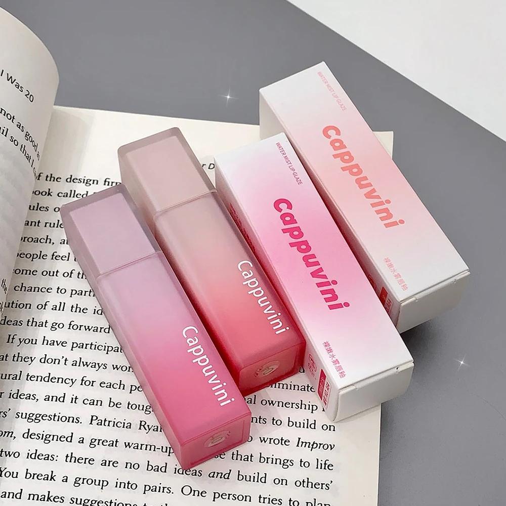 Cappuvini Nude Water Mist Lip Glaze Matt Samt Weiß Lipgloss Langanhaltender Lippenstift