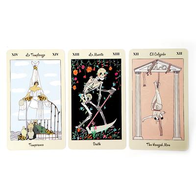 Tarot de Carlotydes Deck Pokerkartengröße Hochwertiges Brettspiel Spaß Divination Tarot Für Anfänger 78 Karten Deck