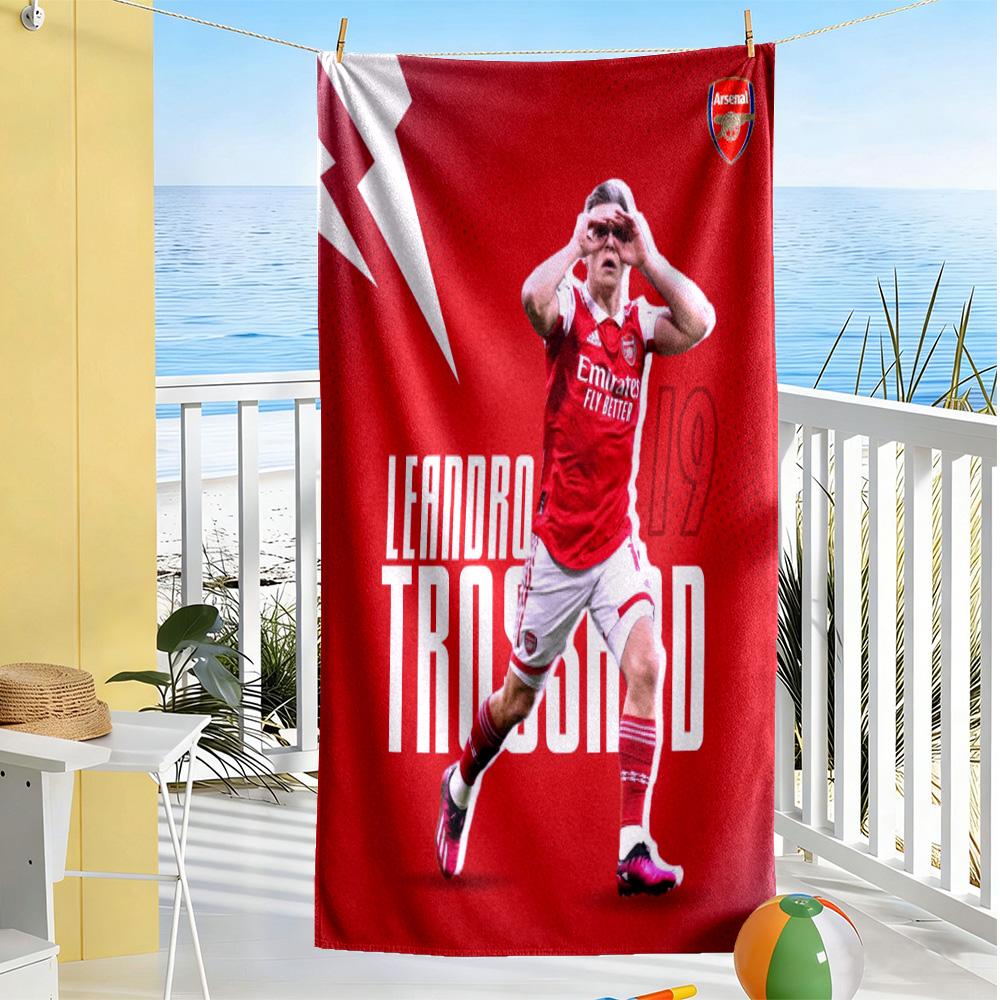 Arsenal Football Player Beach Towel Soft Durable Quick-Dry Comfortable Lightweight Portable for Swimming,Beach,Camping, Travel, Beach Accessories,Gym