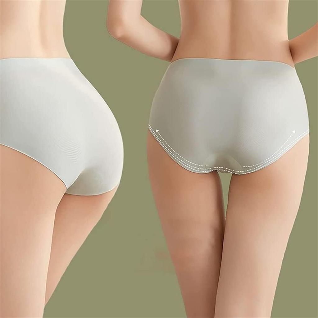 7 Pack Women's Seamless Ice Silk Panties Multicolor