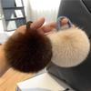 Real Fox Fur Ball Hair Bands Women Fluffy Hair Tie Rubber Band Girls Hair Accessories Winter Scrunchies