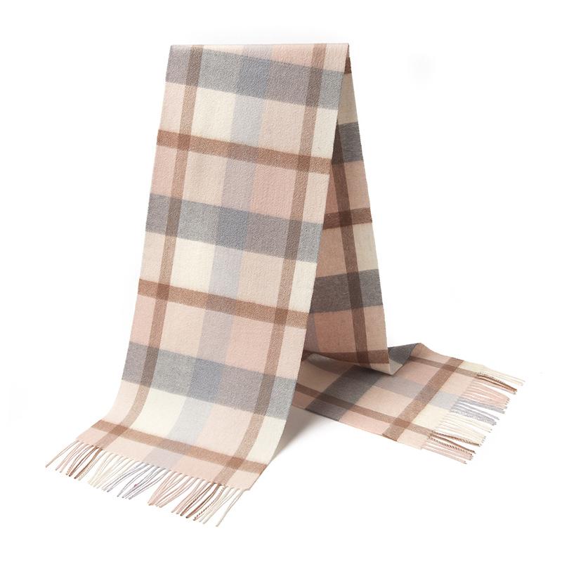 2025 British Plaid Wool Scarf for Men & Women - Warm, Autumn/Winter Style