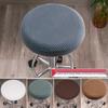 Round Stool Chair Cover, Dustproof & Stain-Resistant, Corn Velvet for Dining, Bar & Swivel Chairs