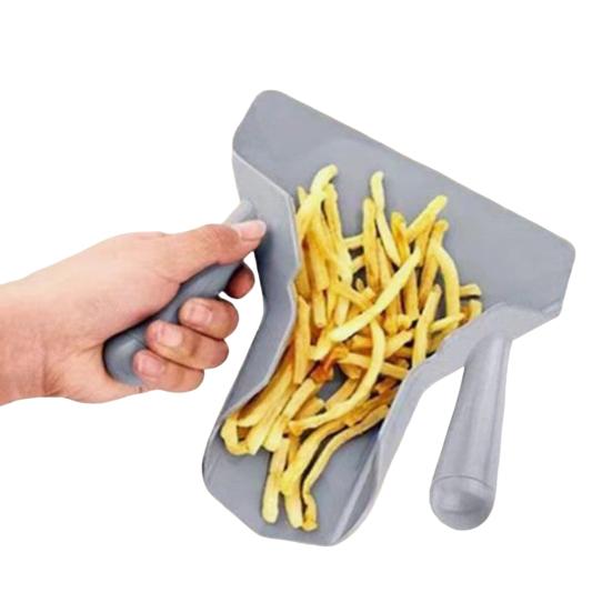 Potato Chips Shovel Dual-Handed Food Shovel Popcorn Scoop French Fry Spatula Restaurant Kitchen Utensil