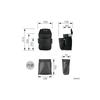 Tajima Safe System Safe Tool Pouch, Nylon Cordura, 2-Tier Extra Small SFKBNC-2SS