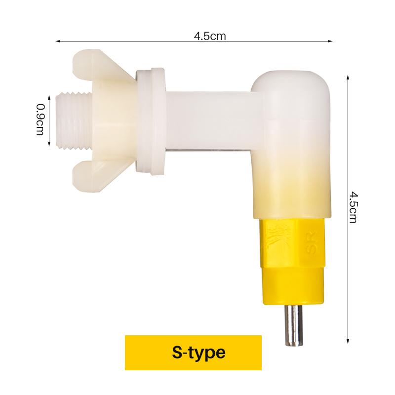 2/4/6pcs Poultry Chicken Nipple Drinker Automatic Rabbit Drinking Fountain Pigeon Hamster Pet Nipple Drinker Easy Installation