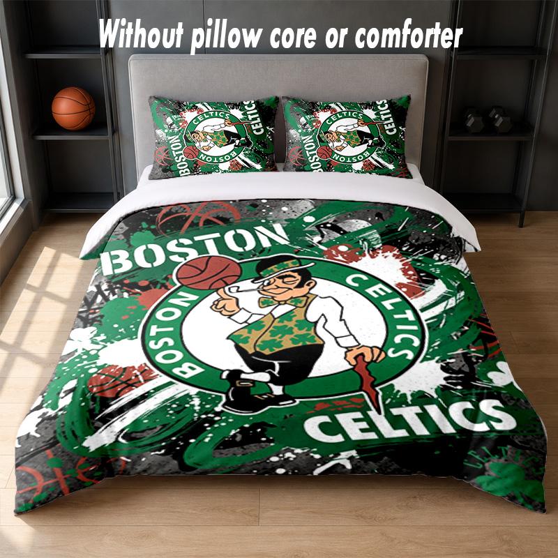 Celtic FC Design Bed Bedding Set 1 Duvet Cover + 2 Pillowcases Soft Breathable Household Bed Linens