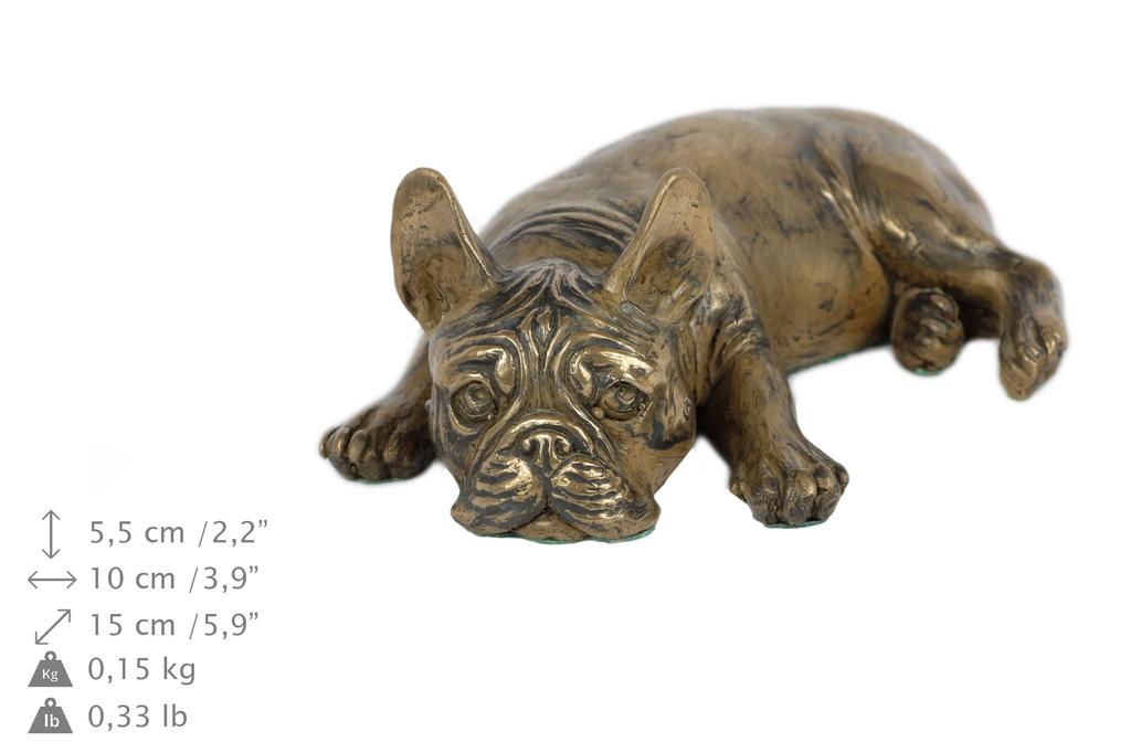 Französische Bulldogge, Frenchie V - Hundestatue, Figur fürs Büro, Trophäe für Hundeausstellung der Marke Art-Dog