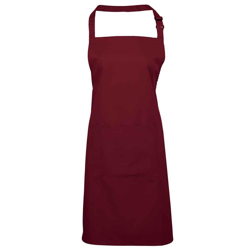 Premier Unisex Adult Colours Collection Pocket Bib Apron