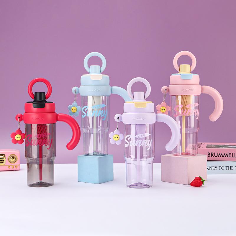 2-Way Drinking Ring Handle Ice Tumbler Leakproof Insulated Cup For Home Outdoor Travel