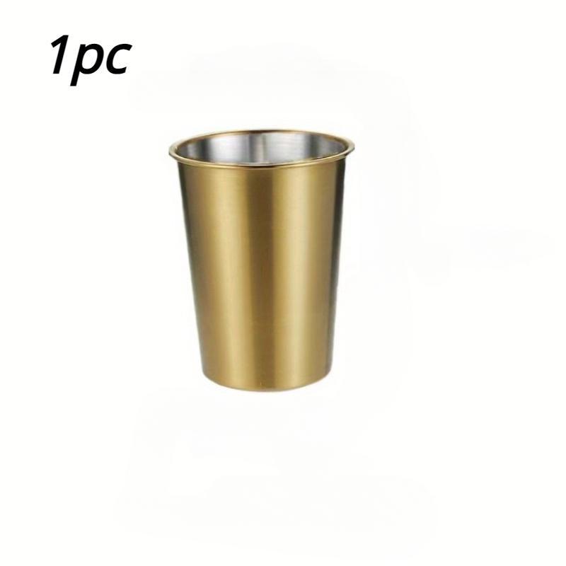 500MLStainless Steel Drinking Mug Stackable Metal Mug for Kids Adults Traveling Daily Use