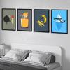 Funny Food Fancy Art Poster Home Living Bed Room Bar Hallway Sticky Wall Art Printing Waterproof Aesthetic Decor