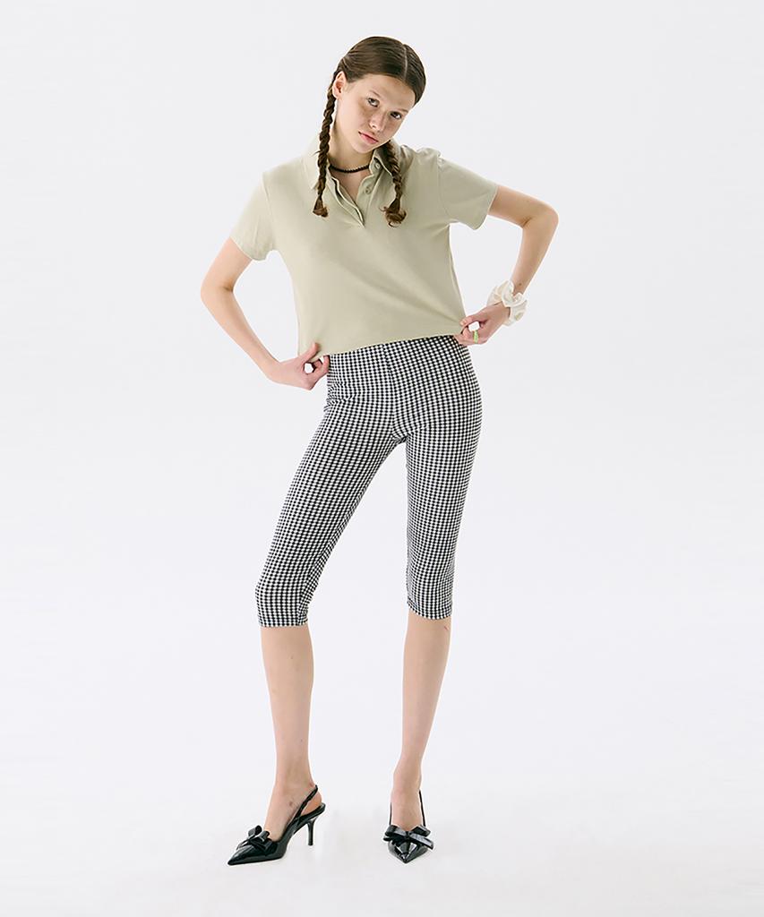 JUNEJUNE SPACE Vol13. Crop Pk T-Shirts_Light Khaki