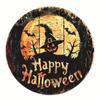 Round Pumpkin Head Art Decoration 2D Wreath Sign Door Decor Hanging Pendant  Garden