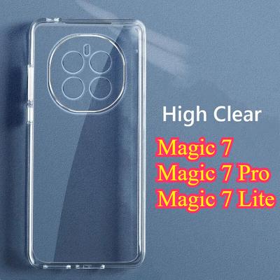 Funda Transparente de TPU Suave Ultrafina Para Honor Magic 7 Lite 7 Pro Protección de Lente Cubierta Transparente de Silicona Suave a Prueba de Golpes Para Honor Magic6 Pro 6 Lite