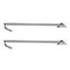 2x Marine Stainless Spring Hatch Support Rod 8-1/4in Hatch Hold Open Forked U Bolt Plate with Retaining Cable 210MM