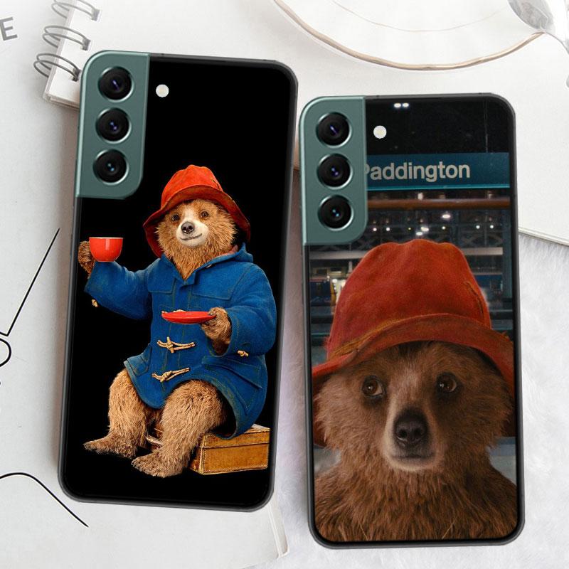 Cute P-Paddington Bear Phone Case For Samsung Galaxy S22 S25 Ultra S21 S10 Plus S26 Edge S20 S23 S24 FE Cover Silicone Soft