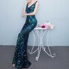 Women's Long Formal Evening Dress Party Prom Dresses Gown Cocktail Seuqin Mermaid Dress