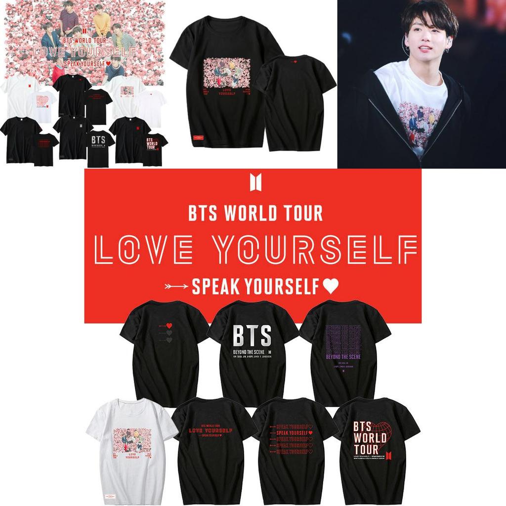 Bts Kpop Tshirt Love Speak Yourself Concert Tshirt Casual Tee Jk Rm Tops Jimin