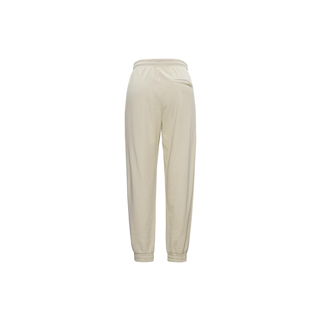 Converse Knitted Sweatpants Women's Khaki Beige Moderate Cuffed Pants 10022965-A04