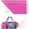 Women Multifunction Makeup Handbag Various Pockets Large Cosmetic Handbag Organizer for Travel Pink