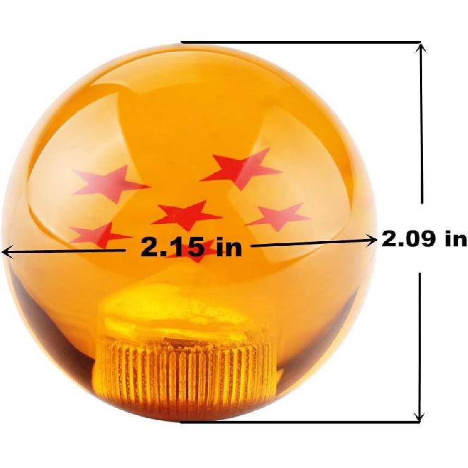 DEWHEL Durable Acrylic 4 Star Dragon Manual Shift Knob M12X1.25 M10X1.5 M10X1.25 M8X1.25