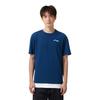 Li Ning Badminton Collection T Shirts Unisex Navy Crew Neck Moderate Straight Fit AHST347-4