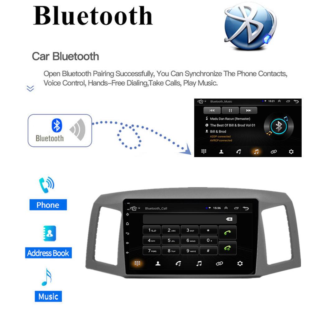 10.1" Stereo Radio Head Unit GPS 6+128GB For Jeep Grand Cherokee 04-07 W/Carplay