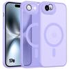 Case for iPhone 17th, with Camera Protection and Magnetic Ring - Translucent Purple