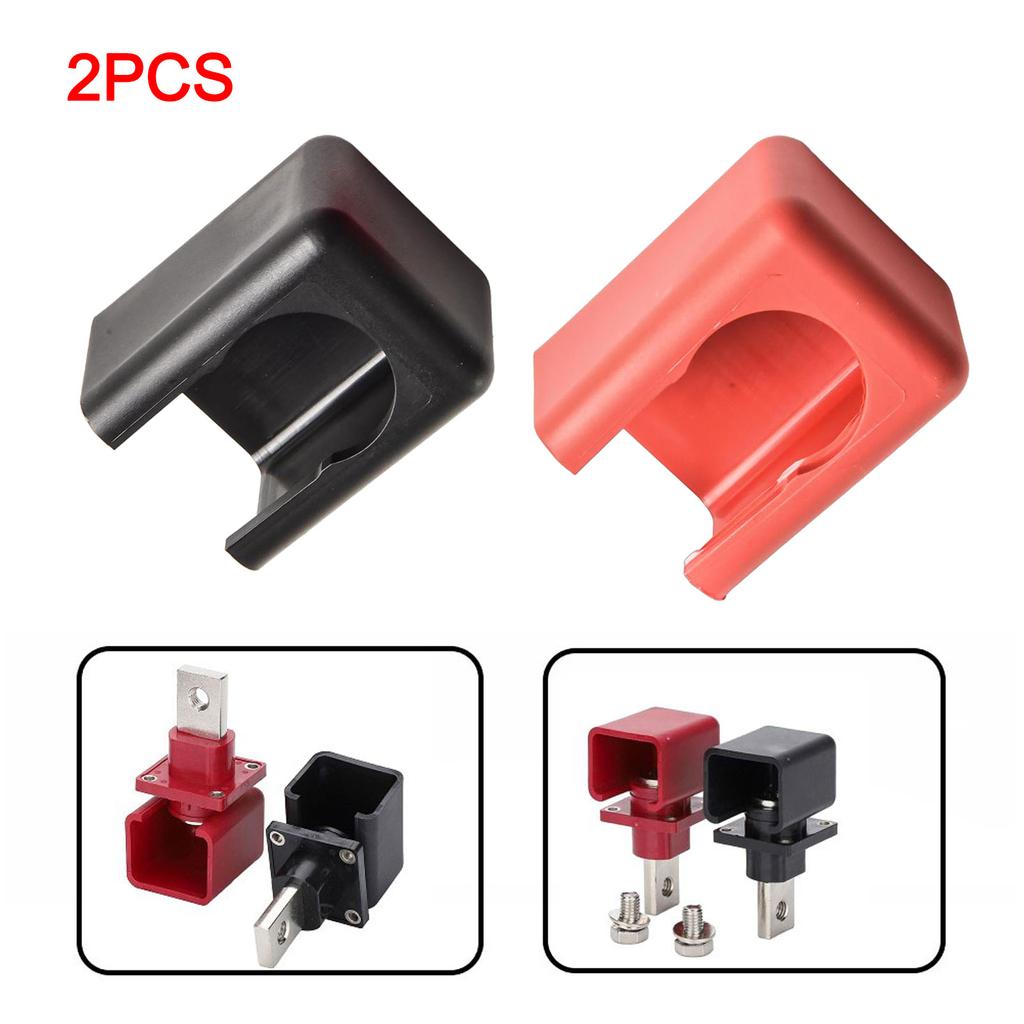2X Battery Terminal Covers for Lithium Energy Storage Systems with Flame Retardant PA66 Shell and AC500V Voltage Compatibility