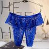 Women Sexy Open Crotch Panties Lace Transparent Thongs for Sex Lingerie Plus Size Briefs