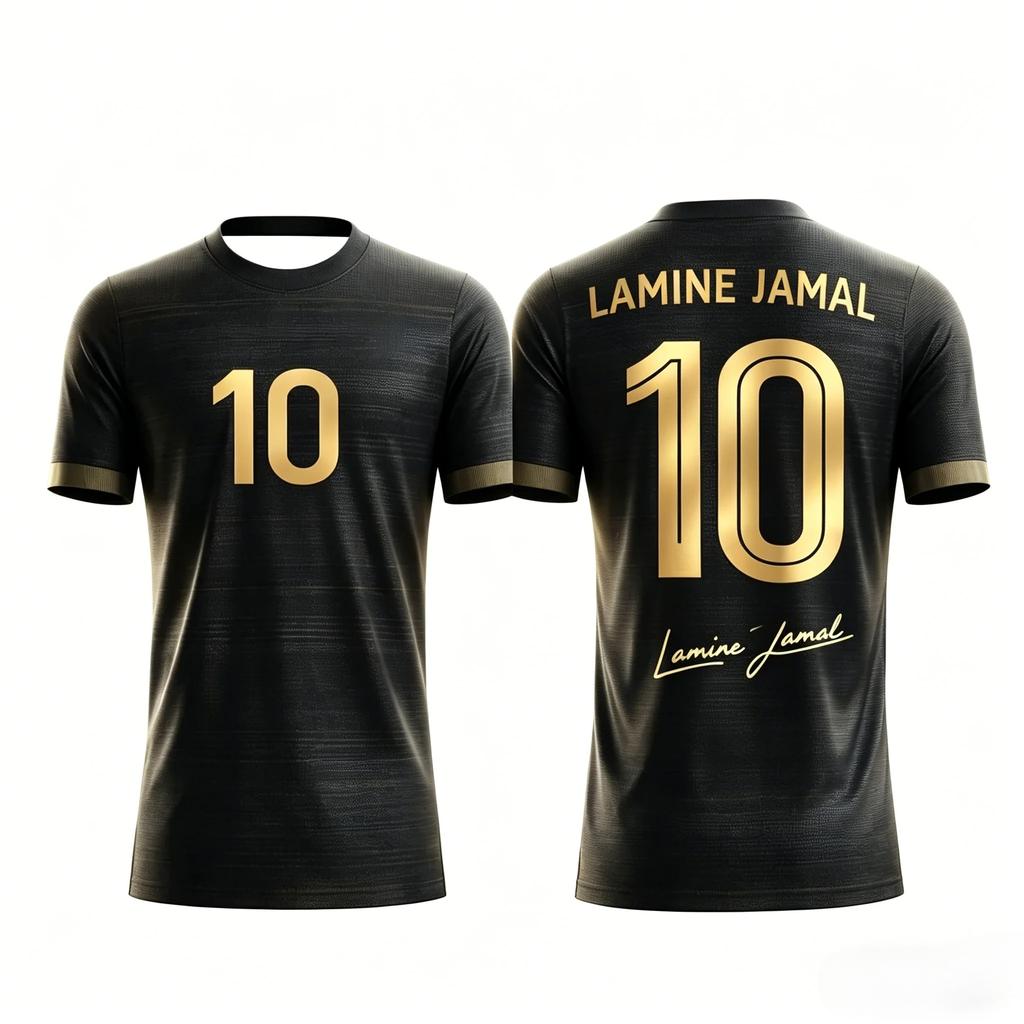 Das 3D-bedruckte Sport-T-Shirt für Fußballfans von Rami Yamal ist atmungsaktiv und schnell trocknend, geeignet für den Sommer im Freien für die ganze Familie.