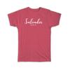 Gift T-Shirt : Salvador Cursive Typography Bahia Tropical Beach Travel Souvenir