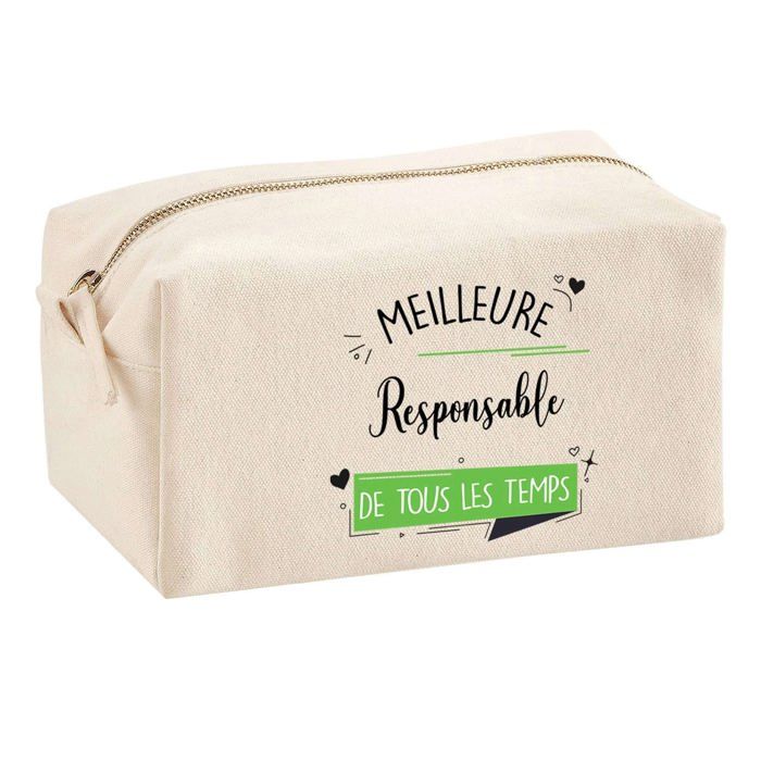 Trousse multifonction Meilleure Responsable de tous les temps Cadeau Idée Personnalisé Rentrée | Trousse Scolaire Fournitures Bureau