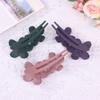 4Pcs Flower Hair Clips  Matte Black Floral Hairpins Hair Claw Clips Non-Slip Hair Clamps Grab Elegant Hair Accessories