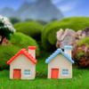 Yousheng Miniature Cottage Dollhouse Accessories Mini Resin House Micro Landscape for Plant Pot Fairy Garden DIY