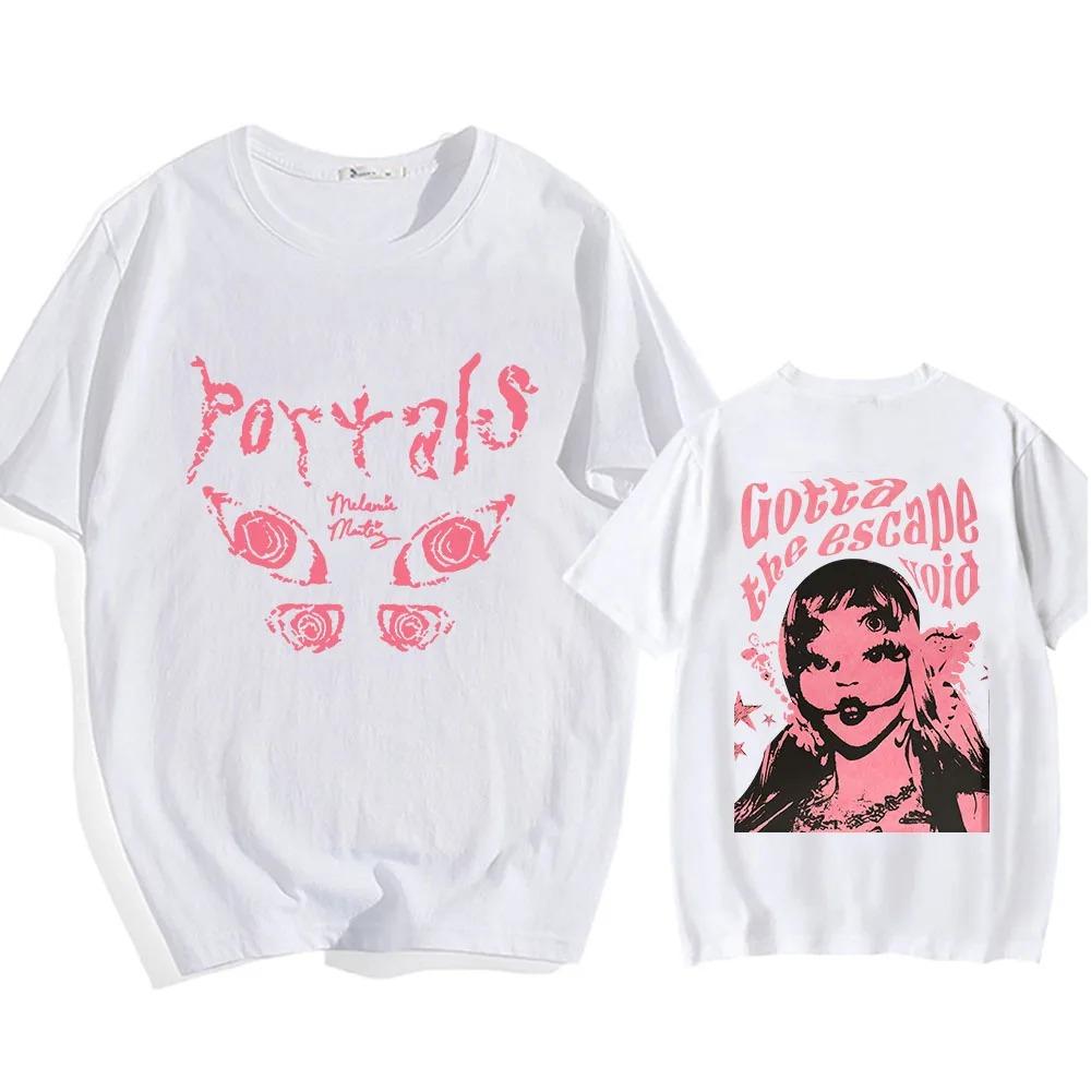 Melanie Martinez Portals Tour Unisex Clothing Spring and Summer T-shirt Retro Anime Printed Tees Couples Tops Streetwear Aesthetic
