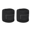 A Pair Black Polyurethane 3M Boxing Winding Bandage Fighting Sanda Muay Hand Wraps Sports StrapBlack Elastic 3m