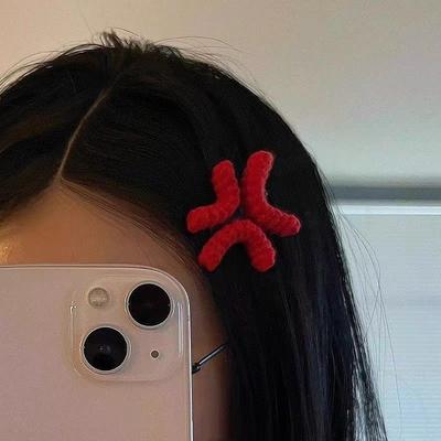 New Expression Handmade Hair Clips for Women Girls Creative Angry HairpinFunny Side Clip Versatile Hair Accessories Gifts